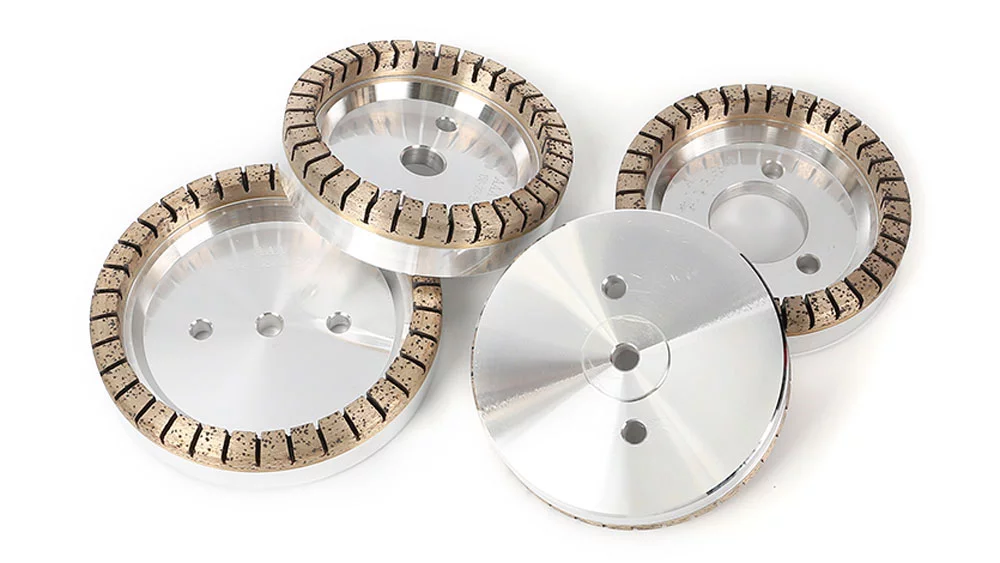 Full segmented diamond wheel is the first position on the glass edging machine, which is used for building glass, furniture glass, and other similar glass sheets rough grinding. Suit for straight line/double edging machine, beveling machine and so on.